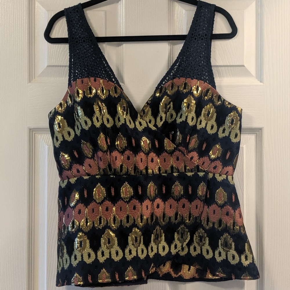 NWOT Anthro Dressy Peplum Top
